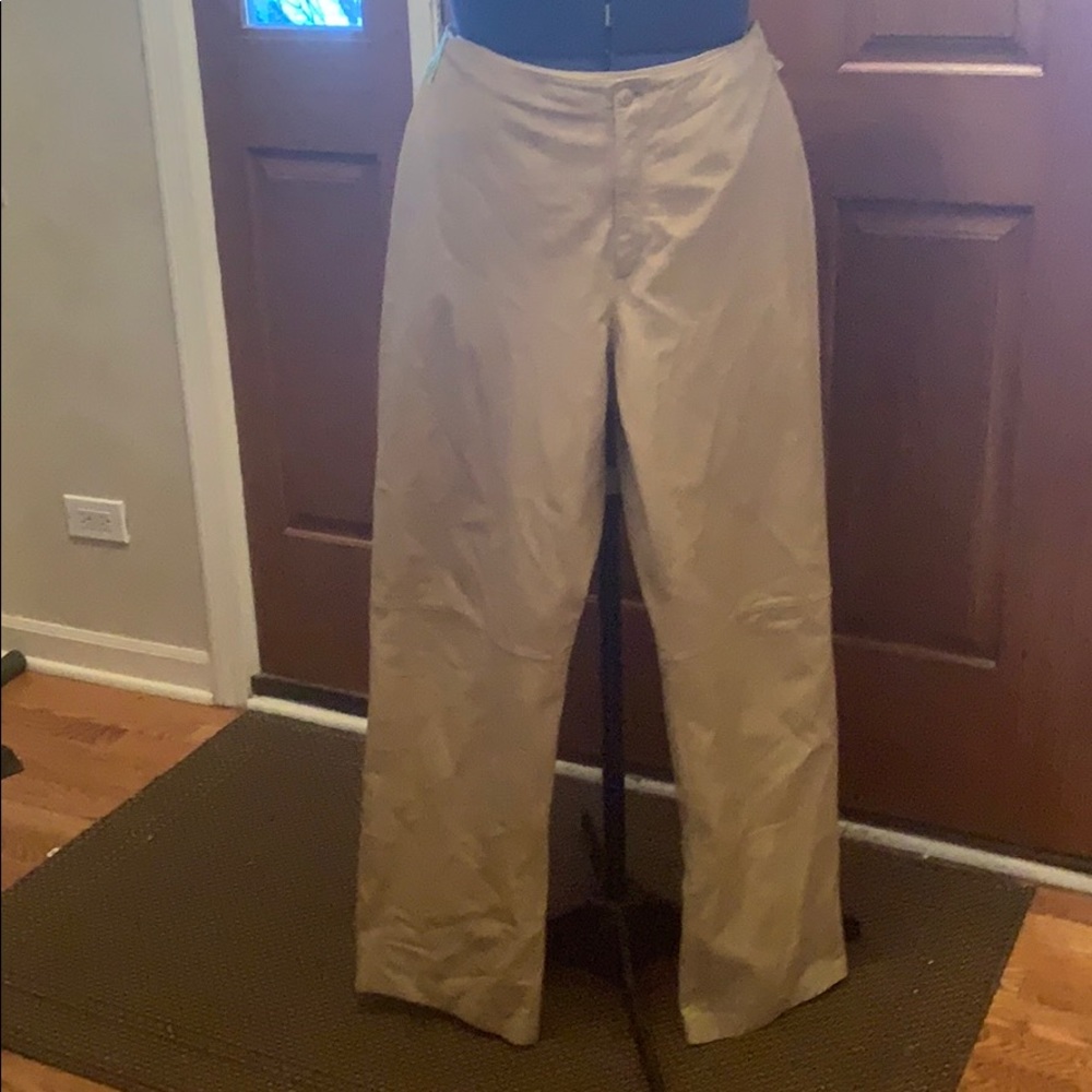 Cream leather pants - Nine West